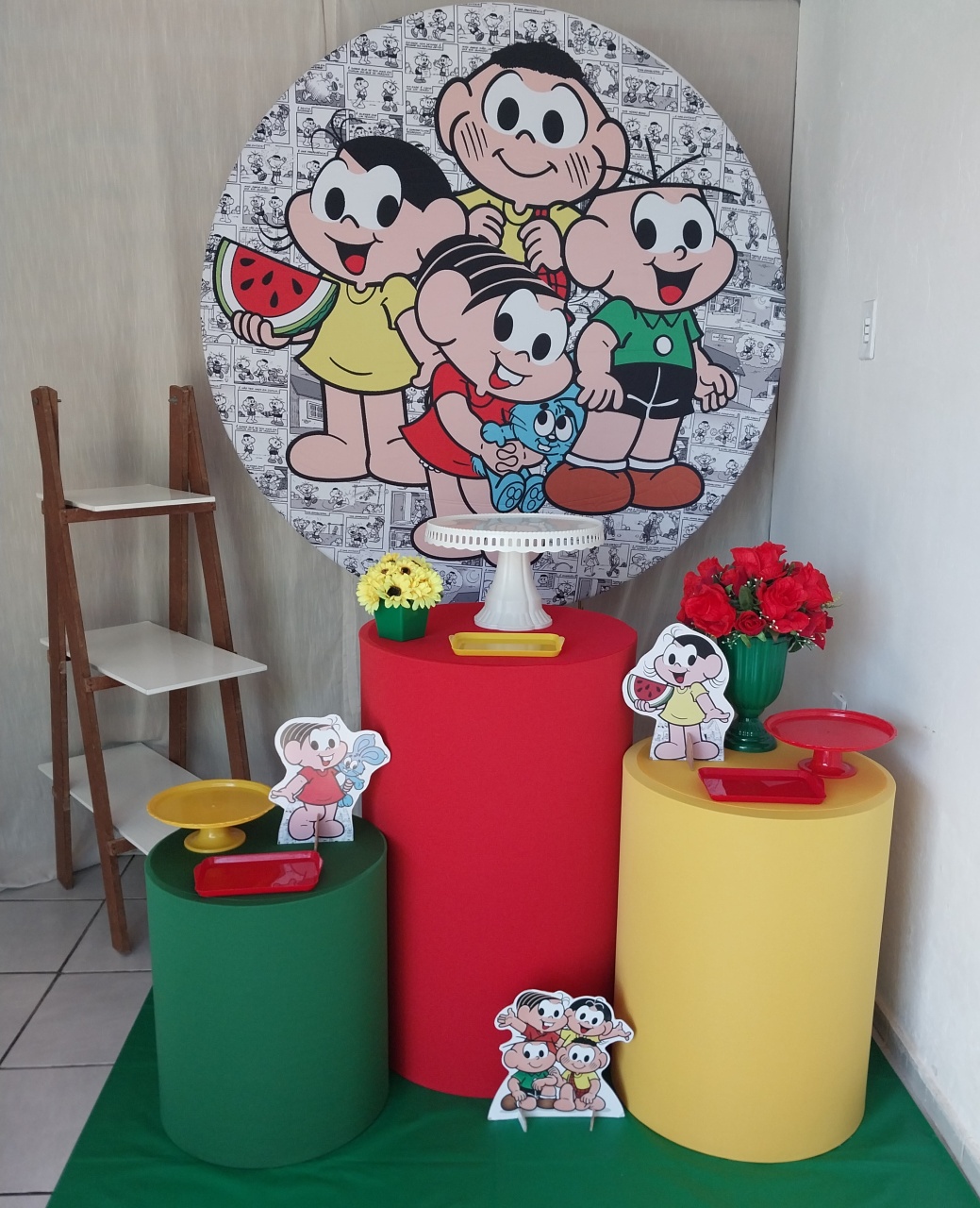 Turma da Mônica Menina 1 - Kit Prata - Kaliane Festa Pegue e Monte