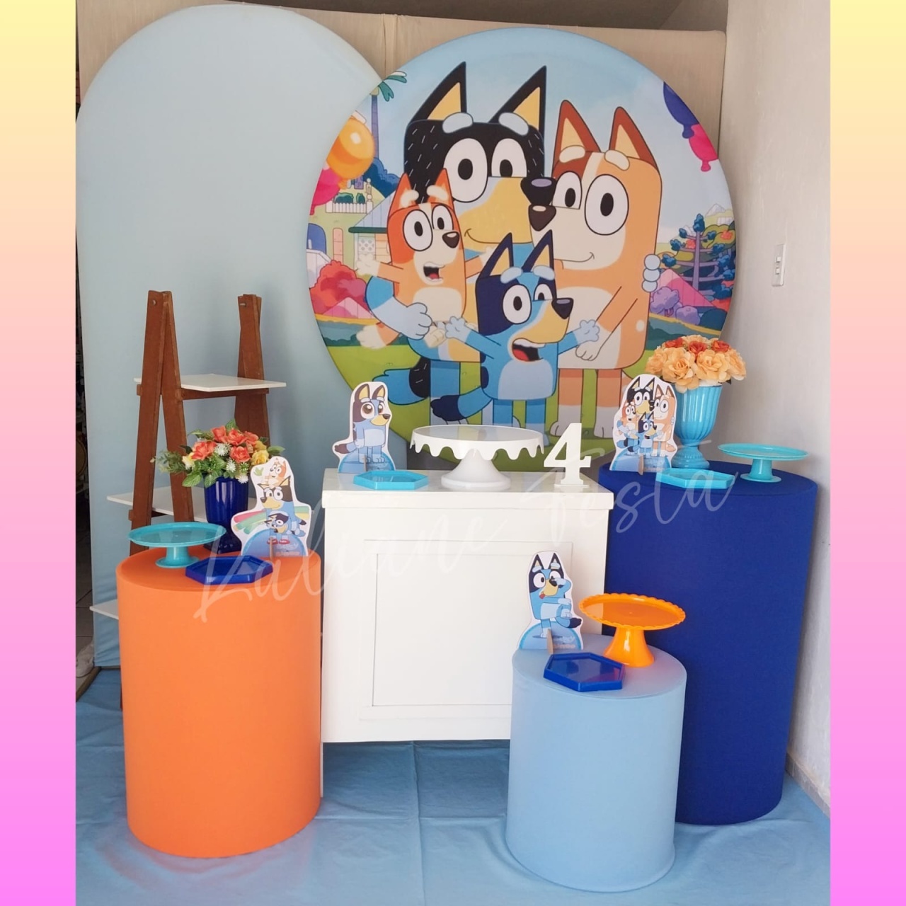 Bluey - Kit Diamante - Kaliane Festa Pegue e Monte