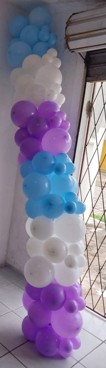Arco de Balões Delivery Em Blocos Meninas - Kaliane Festa Pegue e Monte