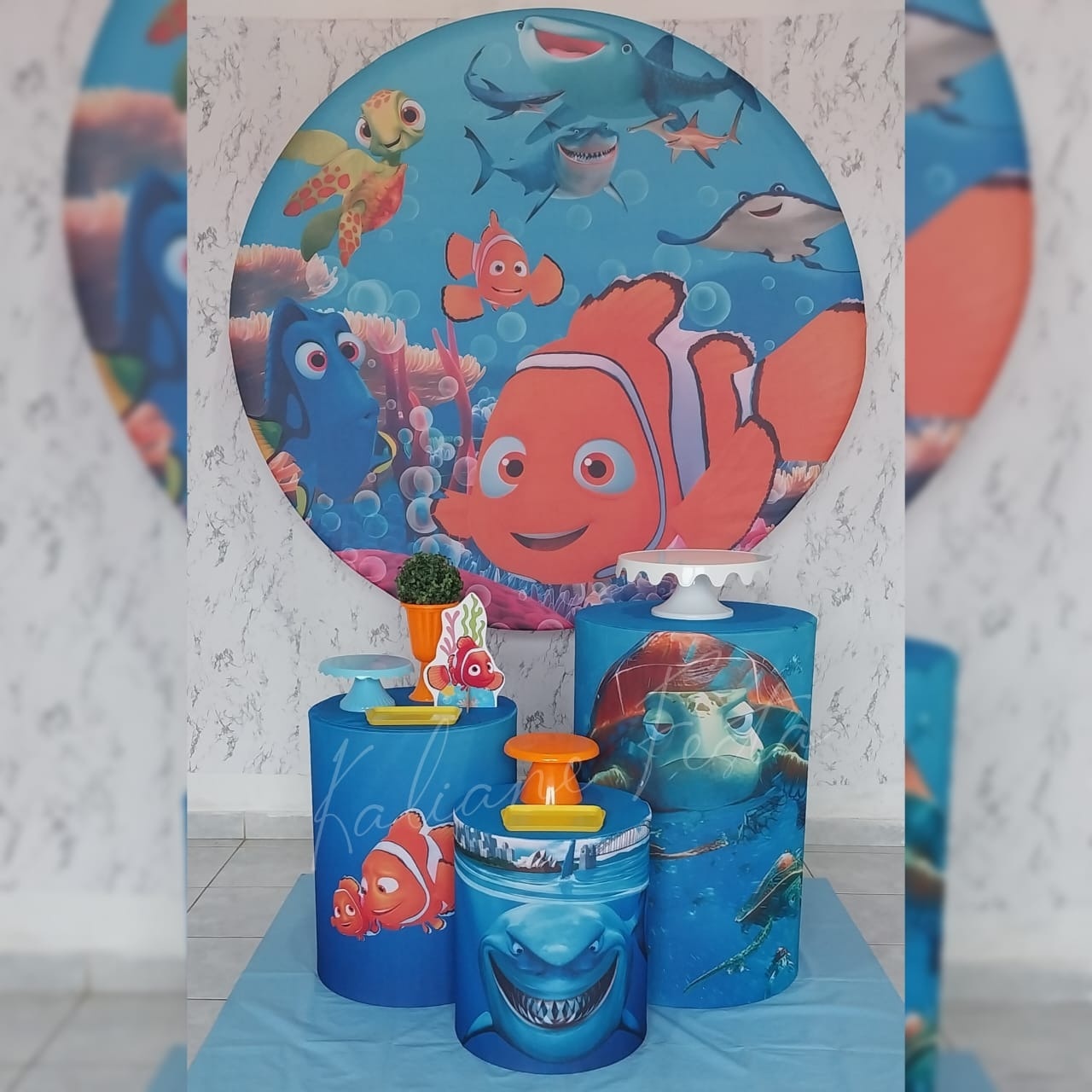 Procurando Nemo  - Kit Bronze - Kaliane Festa Pegue e Monte