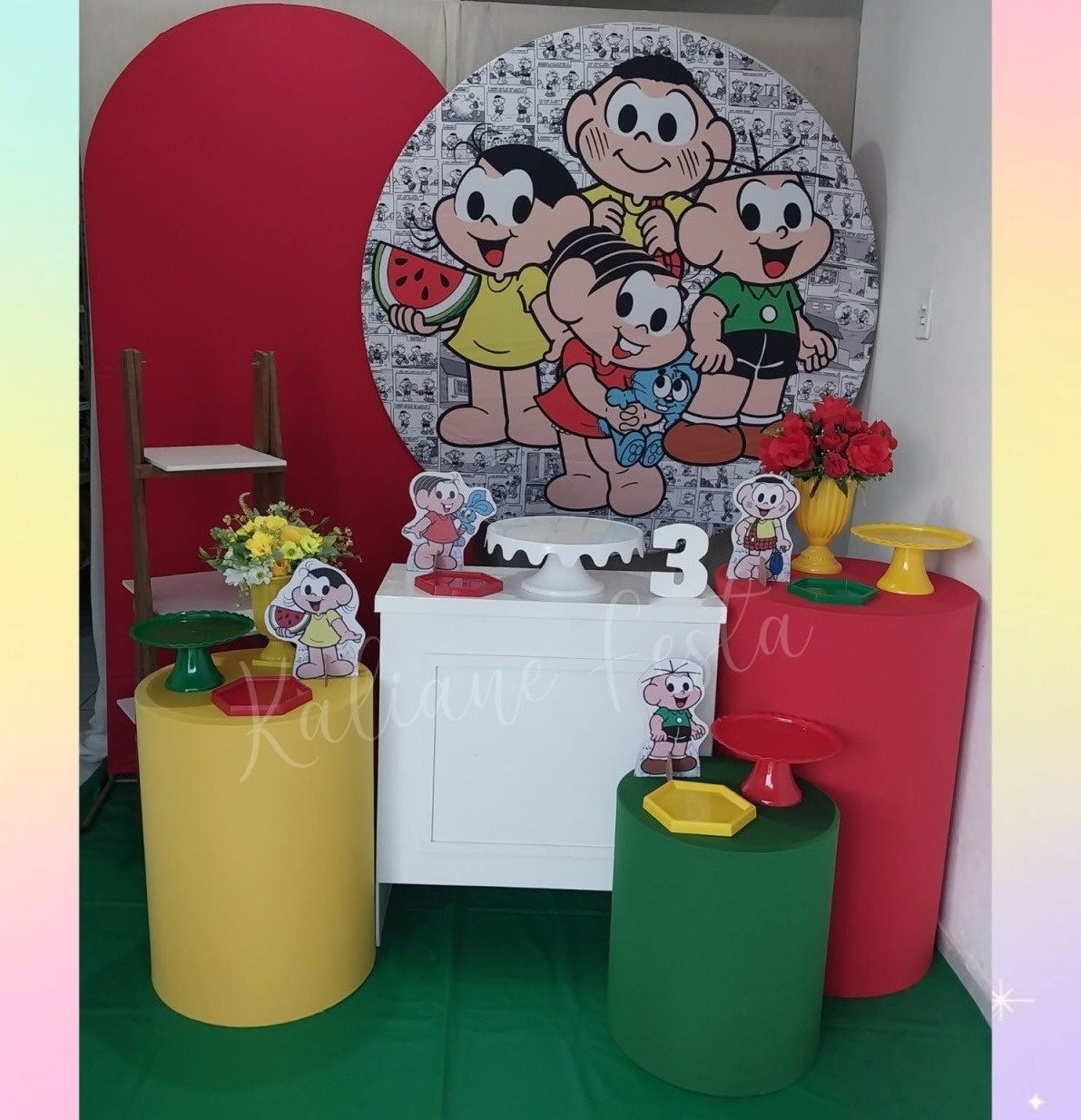 Turma da Mônica Menina 1 - Kit Diamante - Kaliane Festa Pegue e Monte