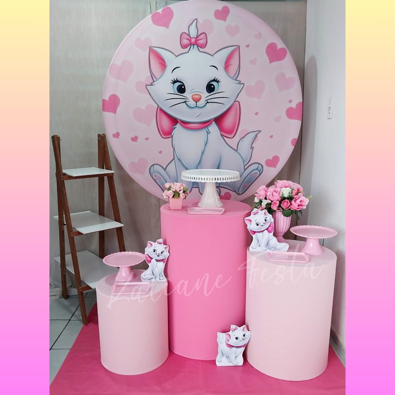 Gatinha Marie - Kit Prata - Kaliane Festa Pegue e Monte