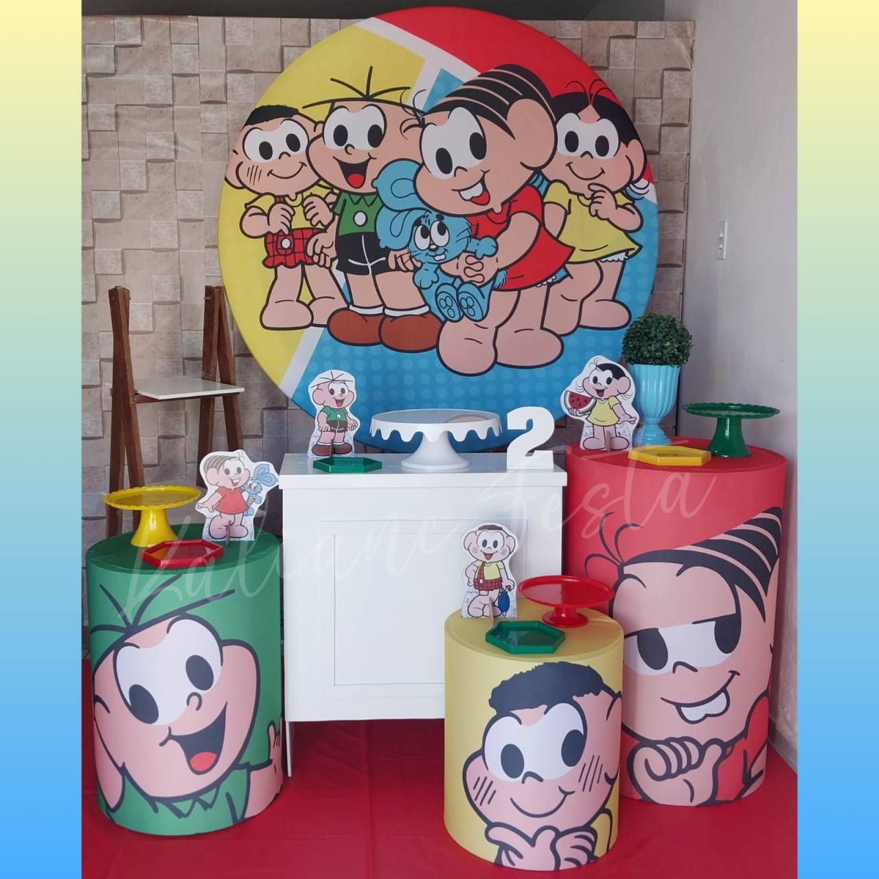 Turma da Mônica Menino 2 - Kit Ouro - Kaliane Festa Pegue e Monte