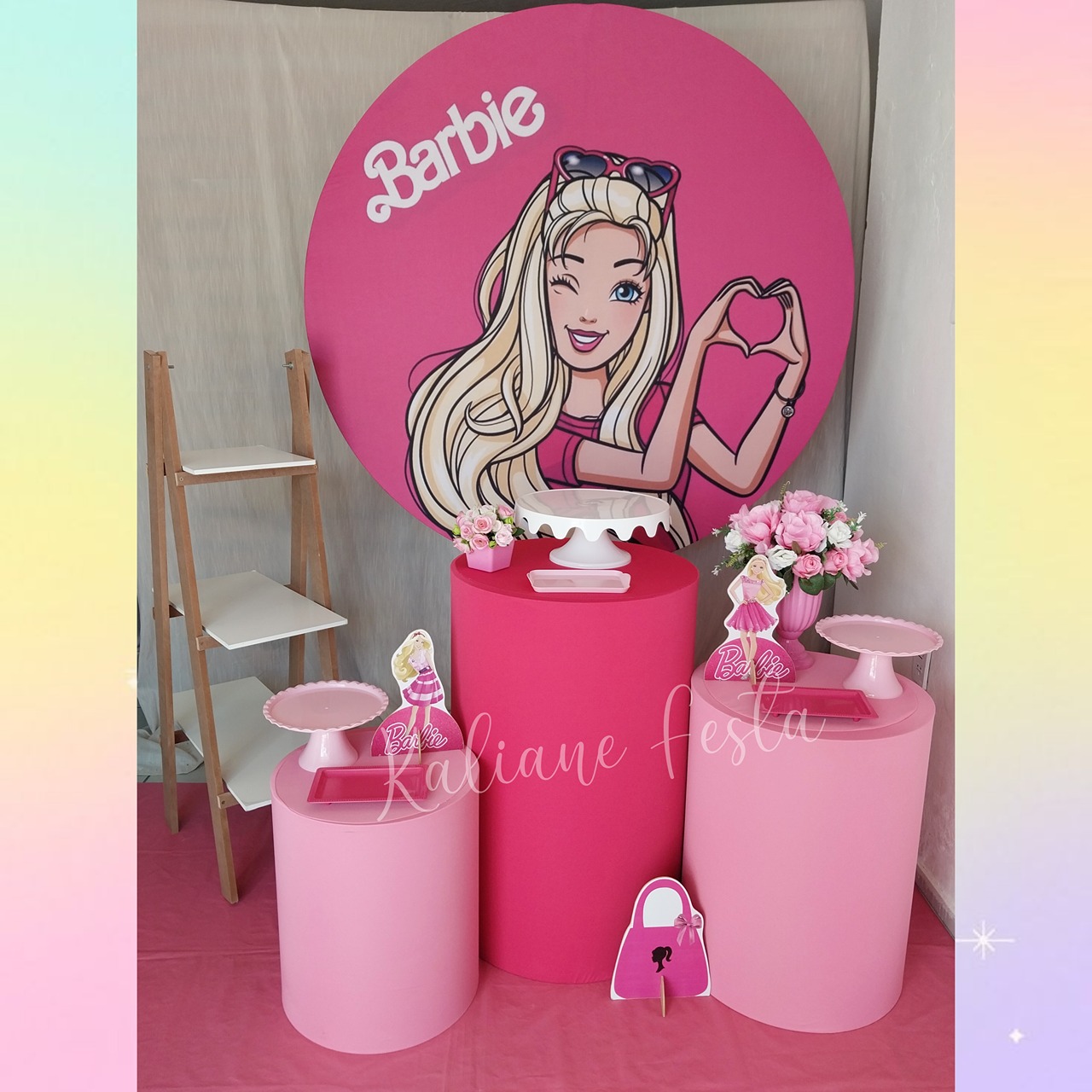  Barbie 2 - Kit Prata - Kaliane Festa Pegue e Monte