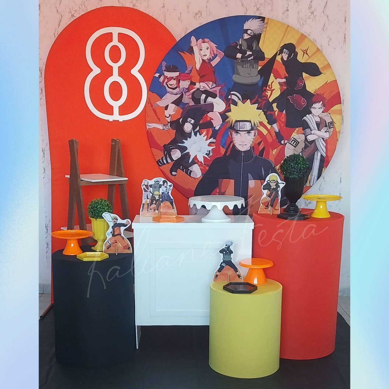  Naruto - Kit Diamante Com Numeração  - Kaliane Festa Pegue e Monte