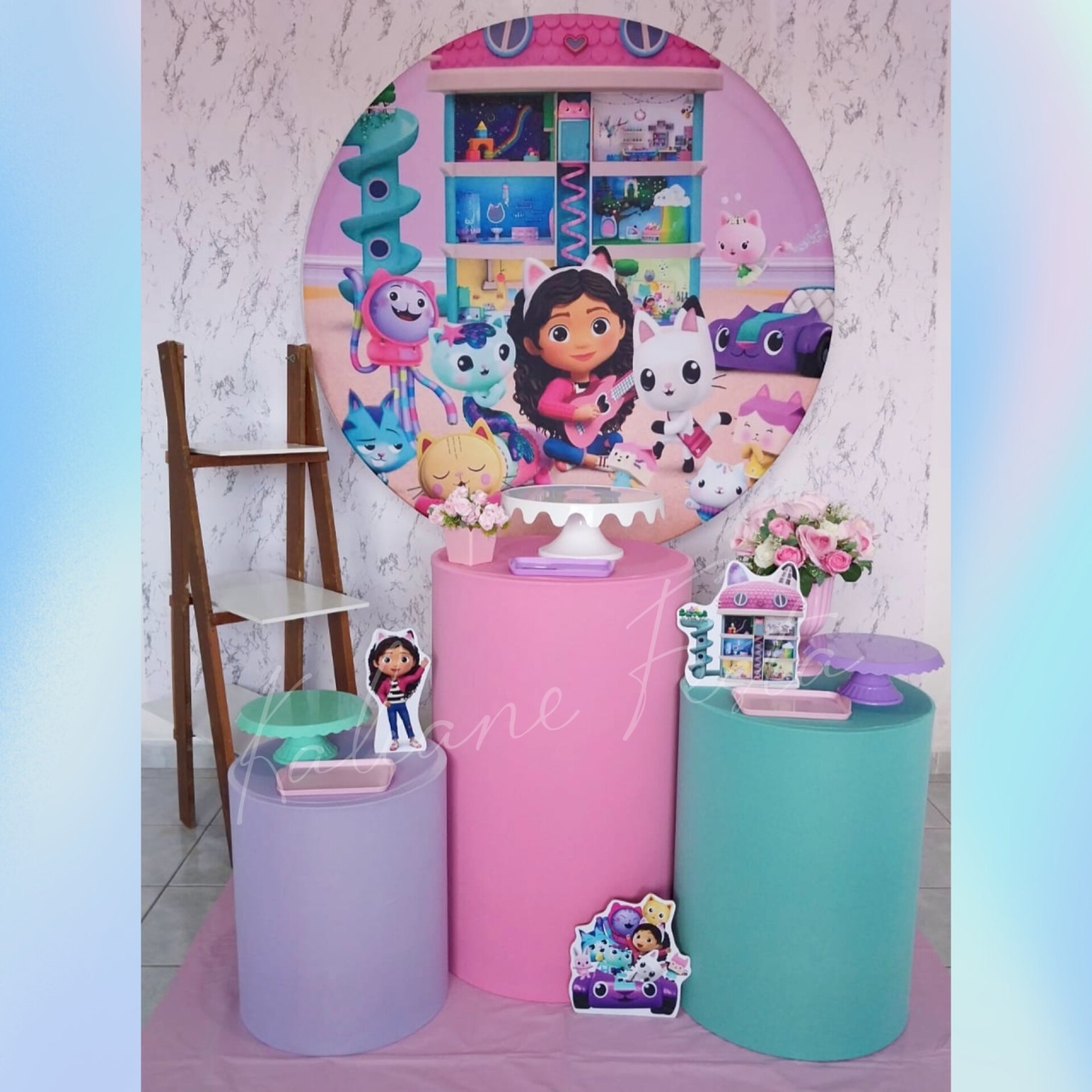 A Casa Mágica da Gaby - Kit Prata - Kaliane Festa Pegue e Monte