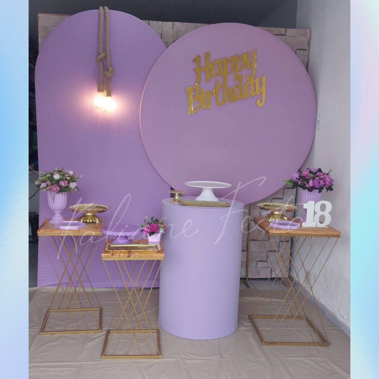 Kit Luxo Adulto Lilás - Kaliane Festa Pegue e Monte