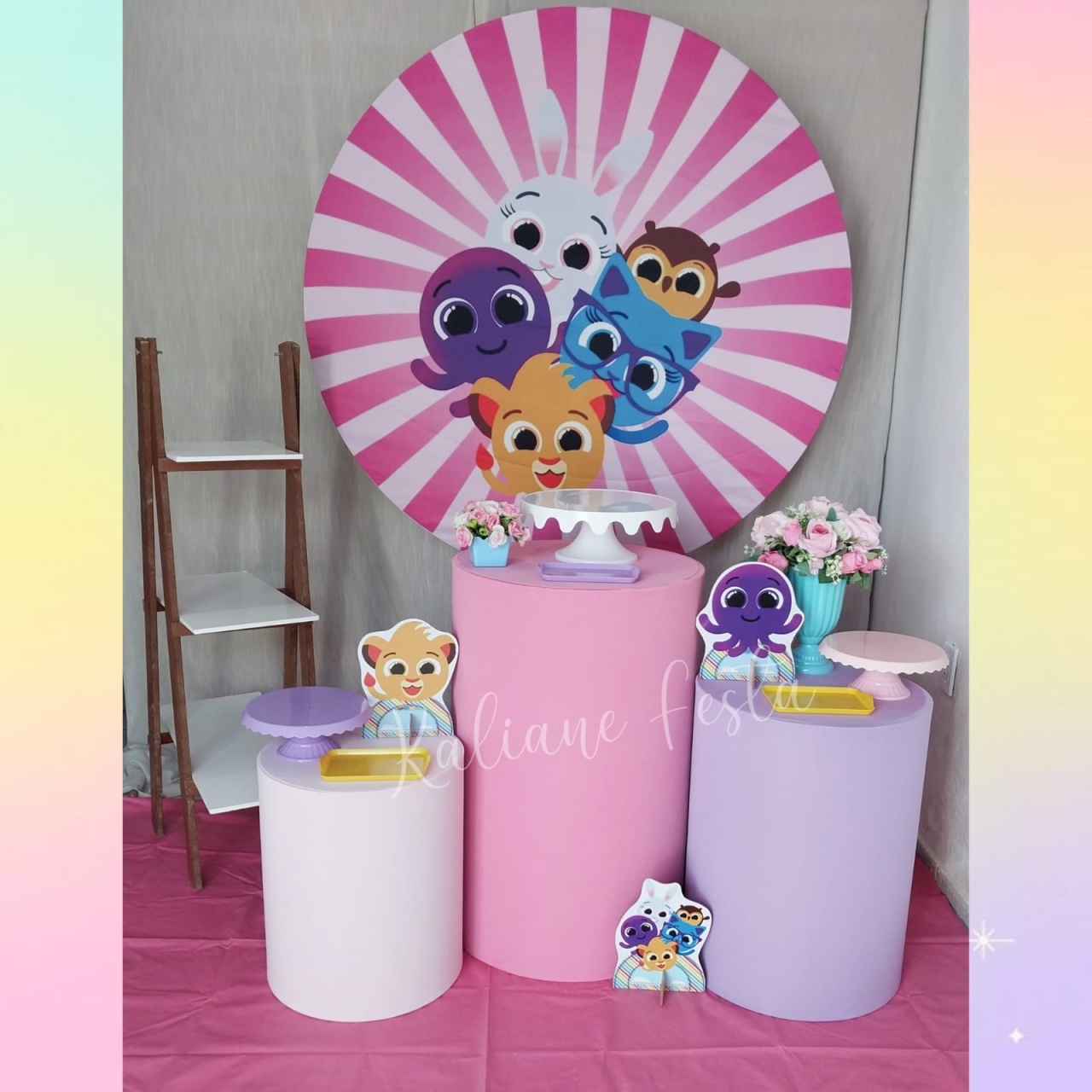 Bolofofos Menina - Kit Prata - Kaliane Festa Pegue e Monte