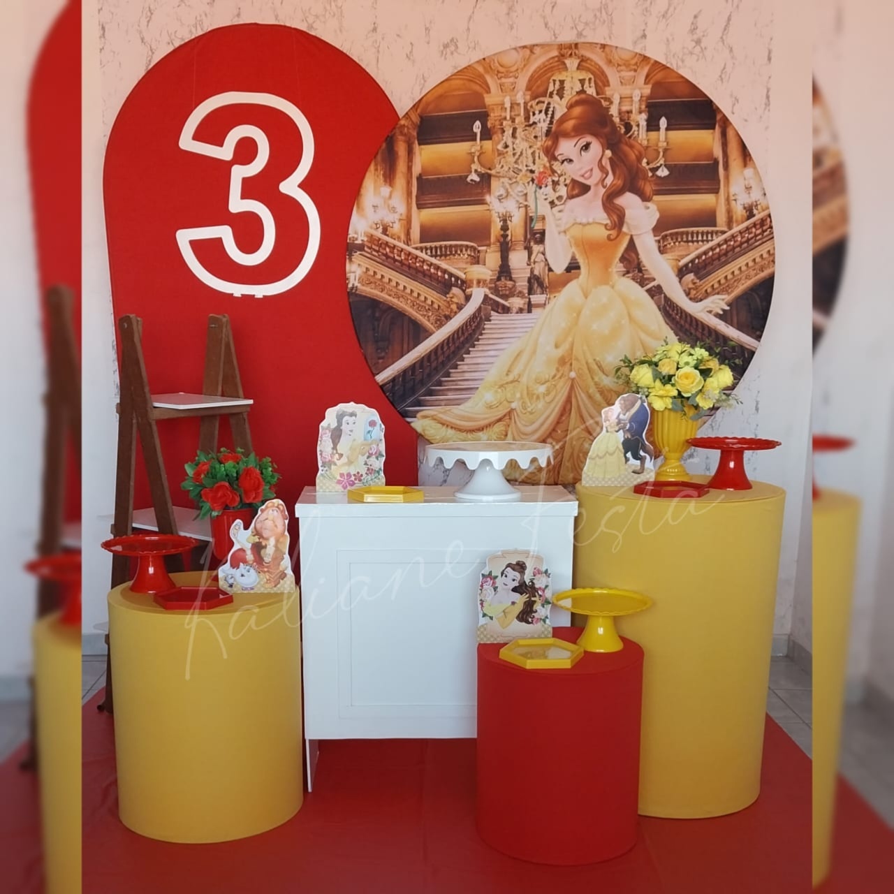 Bela - Kit Diamante Com Numeração - Kaliane Festa Pegue e Monte