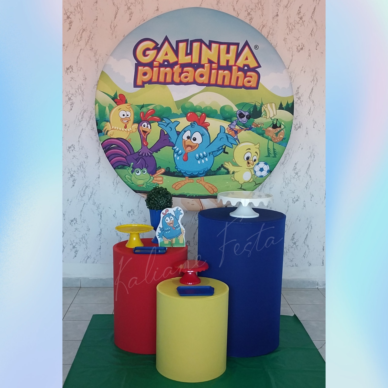 Galinha Pintadinha - Kit Bronze - Kaliane Festa Pegue e Monte