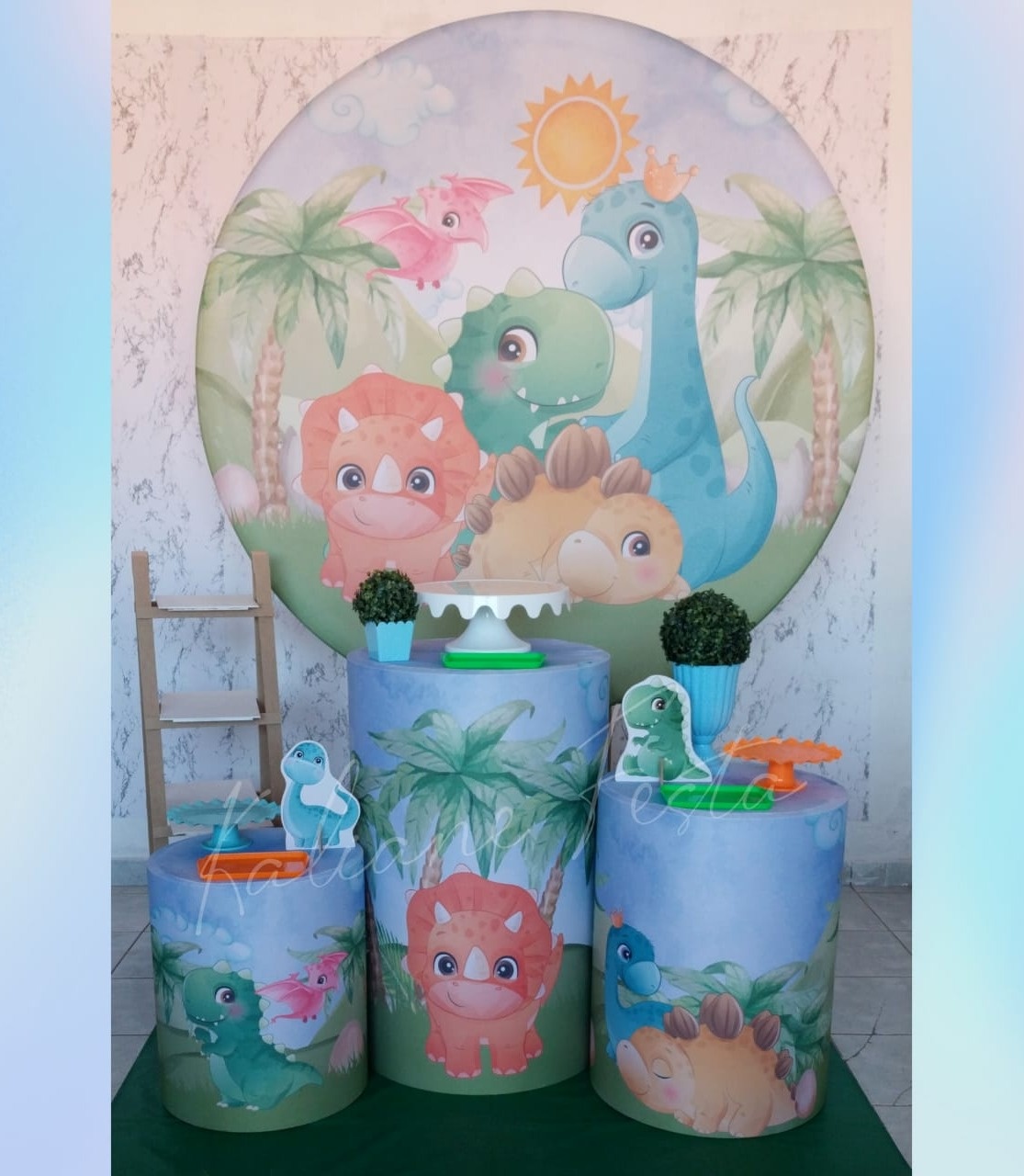 Dino Baby 2 - Kit Prata - Kaliane Festa Pegue e Monte