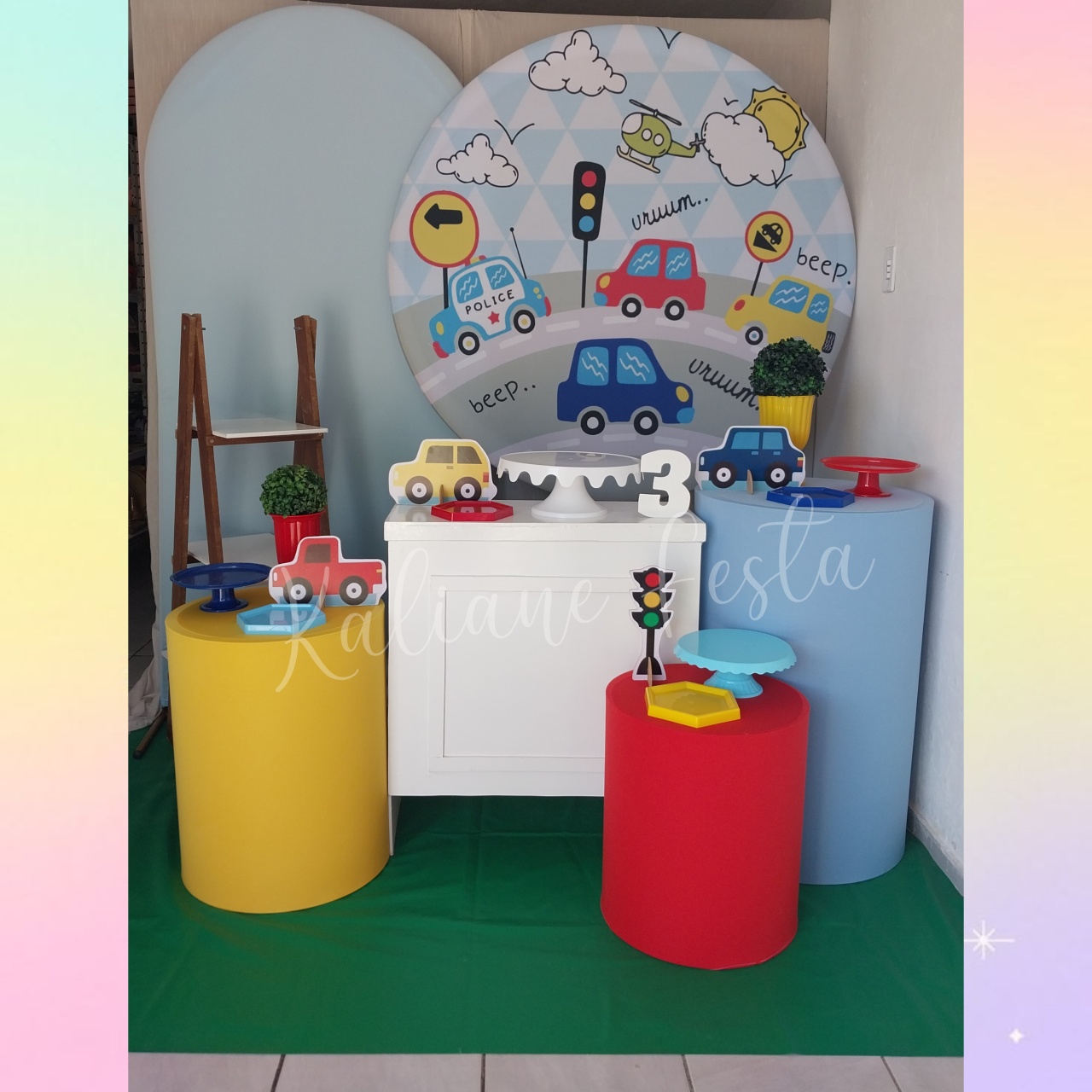 Meios de Transportes - Kit Diamante - Kaliane Festa Pegue e Monte