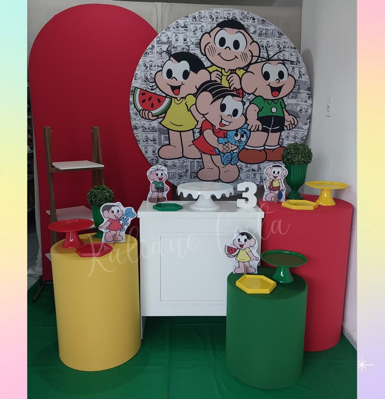 Turma da Mônica Menino 1 - Kit Diamante - Kaliane Festa Pegue e Monte