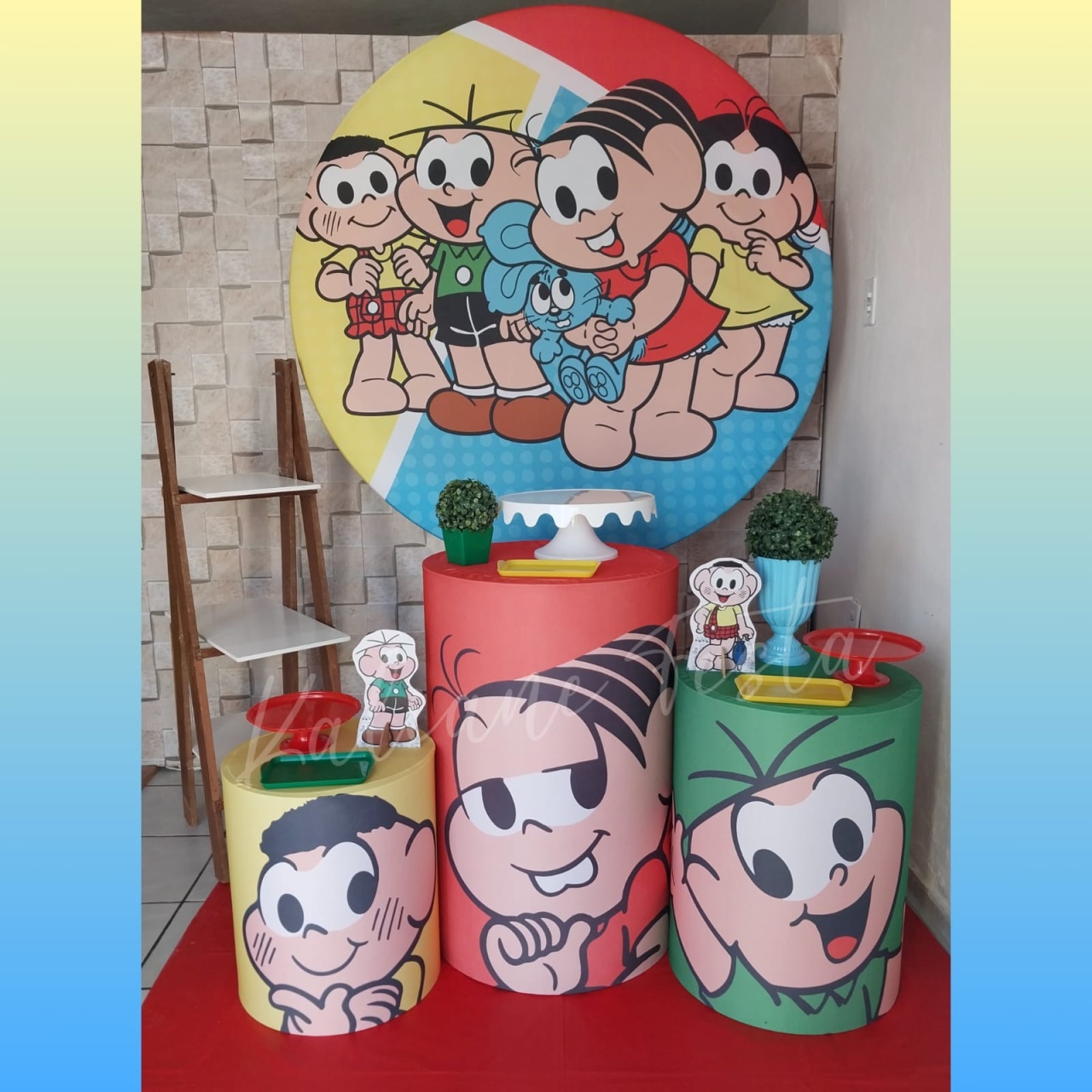 Turma da Mônica Menino 2 - Kit Prata - Kaliane Festa Pegue e Monte