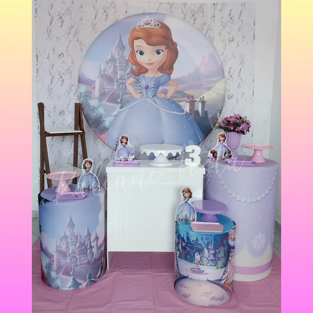 Princesa Sofia  - Kit Ouro - Kaliane Festa Pegue e Monte