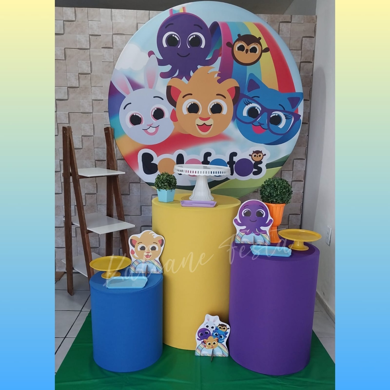 Bolofofos Menino - Kit Prata - Kaliane Festa Pegue e Monte