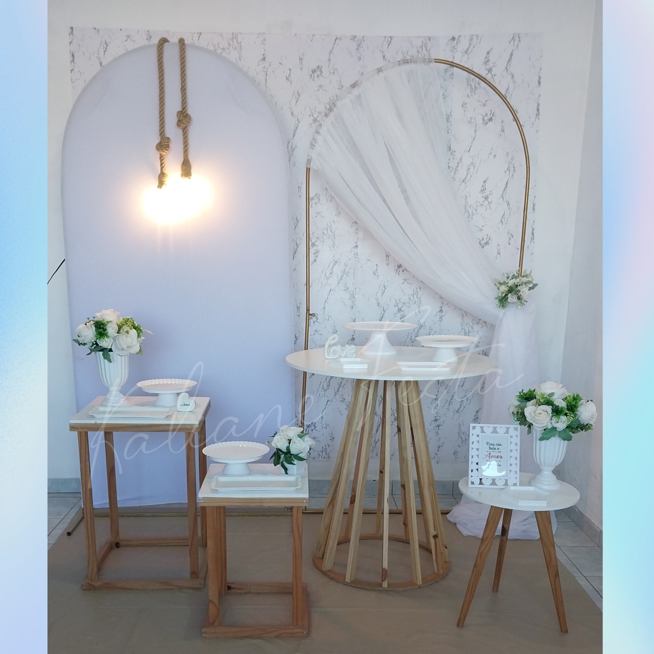 Kit Casamento Branco - Kaliane Festa Pegue e Monte