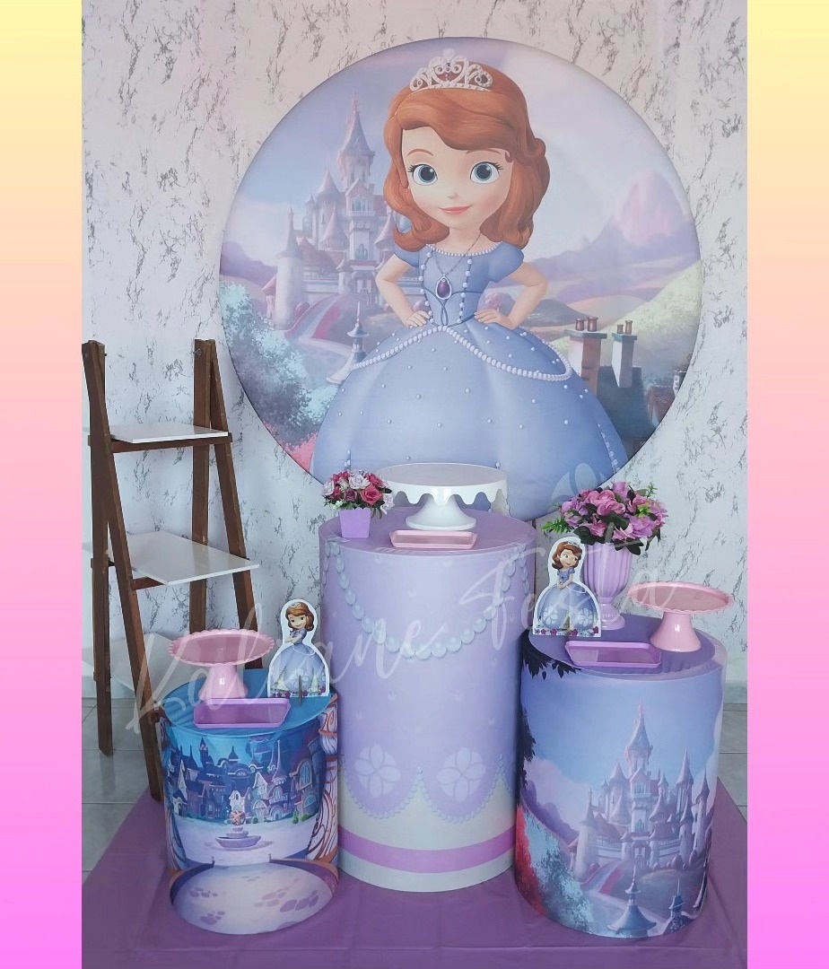 Princesa Sofia - Kit Prata - Kaliane Festa Pegue e Monte