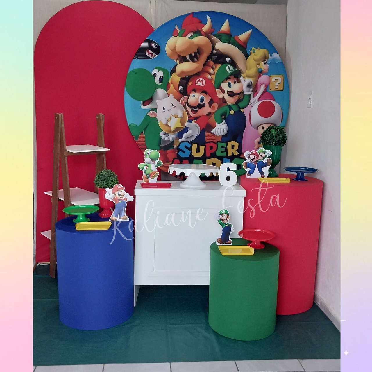 Super Mario - Kit Diamante - Kaliane Festa Pegue e Monte