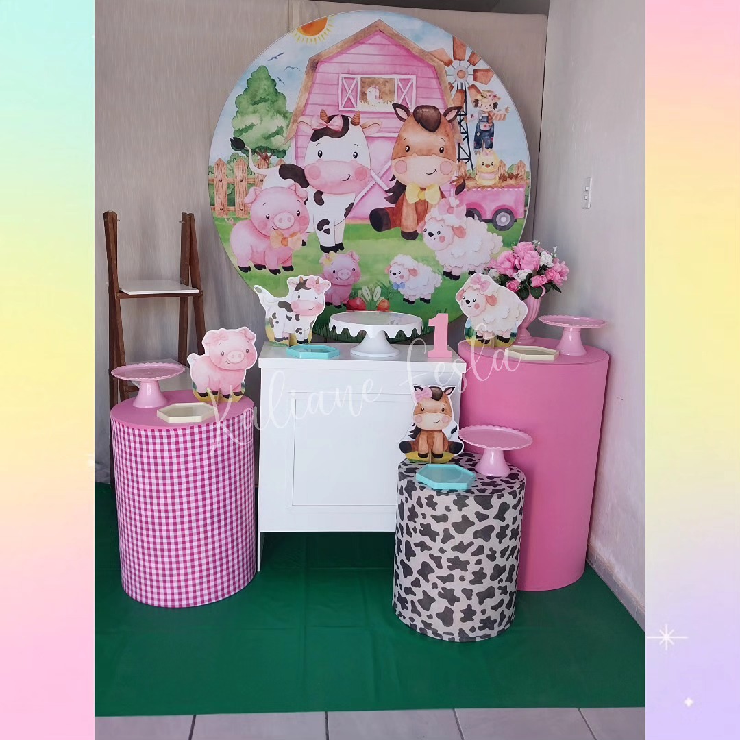  Fazendinha Rosa - Kit Ouro - Kaliane Festa Pegue e Monte
