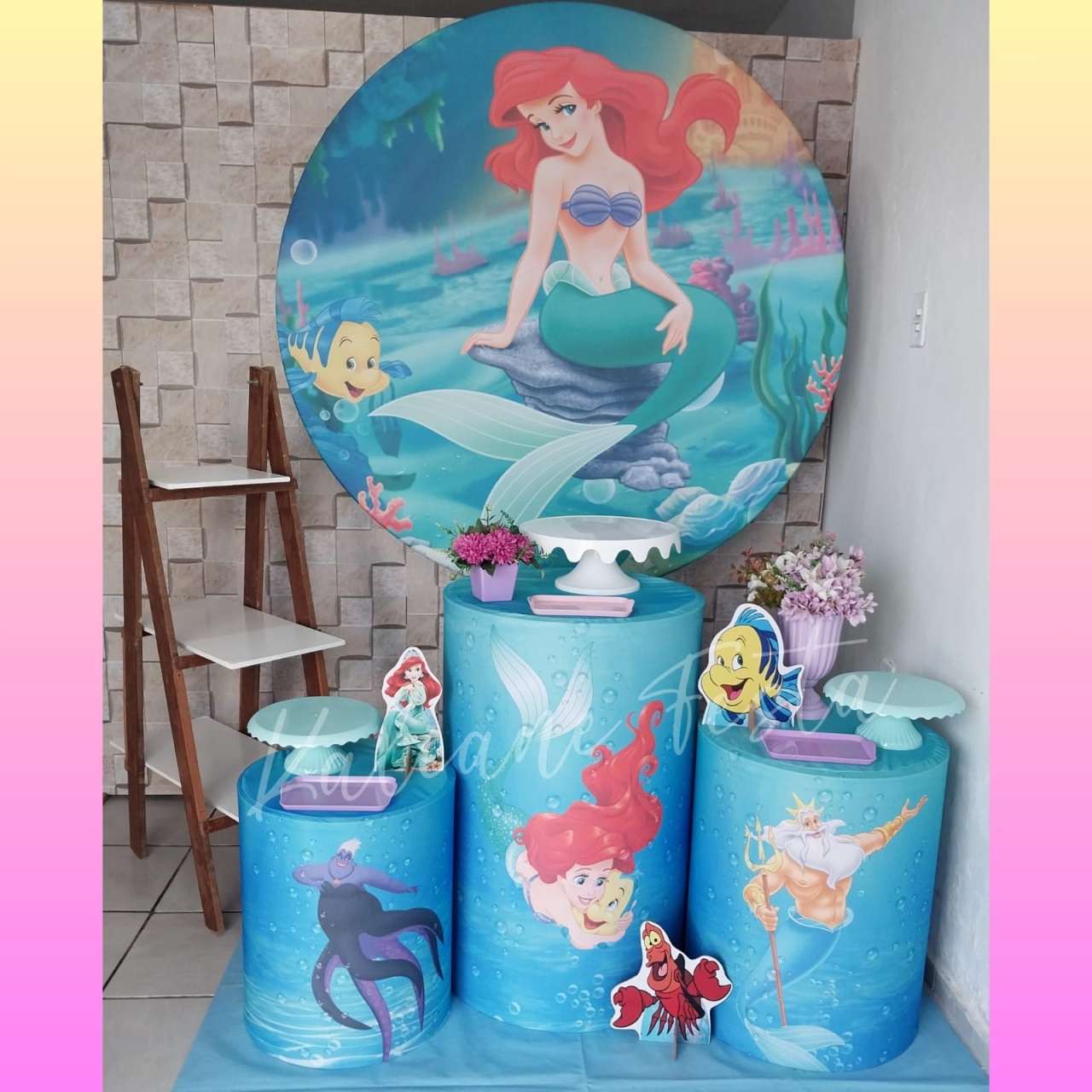 Ariel - Kit Prata - Kaliane Festa Pegue e Monte