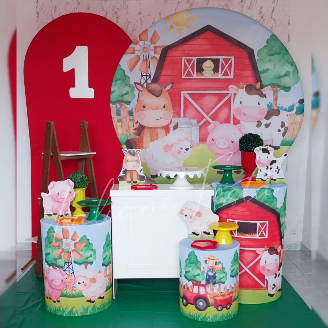 Fazendinha Menino - Kit Diamante - Kaliane Festa Pegue e Monte