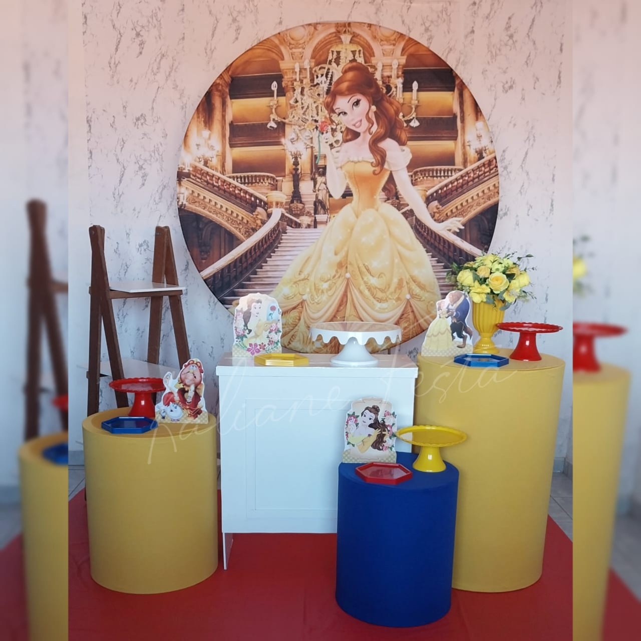 Bela Azul, Vermelho E Amarelo- Kit Ouro - Kaliane Festa Pegue e Monte
