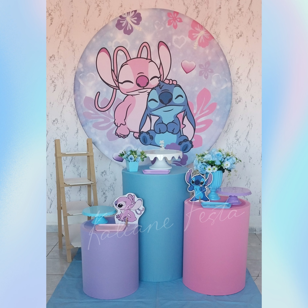 Stitich E Angel 1 - Kit Prata - Kaliane Festa Pegue e Monte