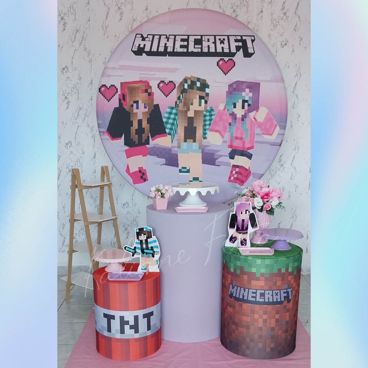 Minecraft  - Kit Prata - Kaliane Festa Pegue e Monte