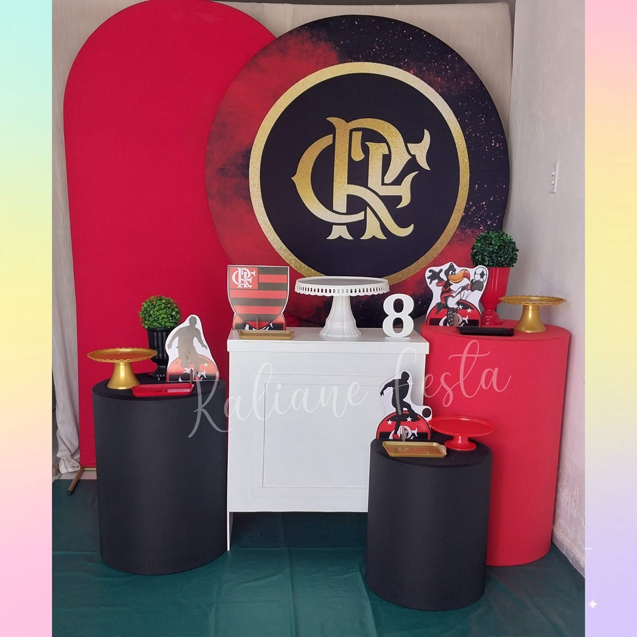 Flamengo Dourado - Kit Diamante - Kaliane Festa Pegue e Monte