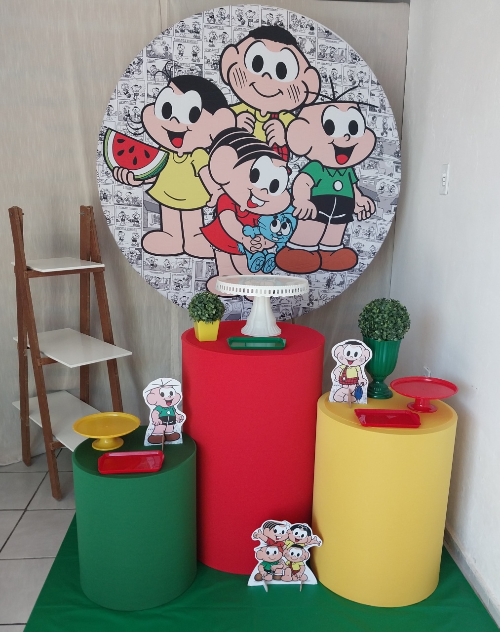 Turma da Mônica Menino 1 - Kit Prata - Kaliane Festa Pegue e Monte