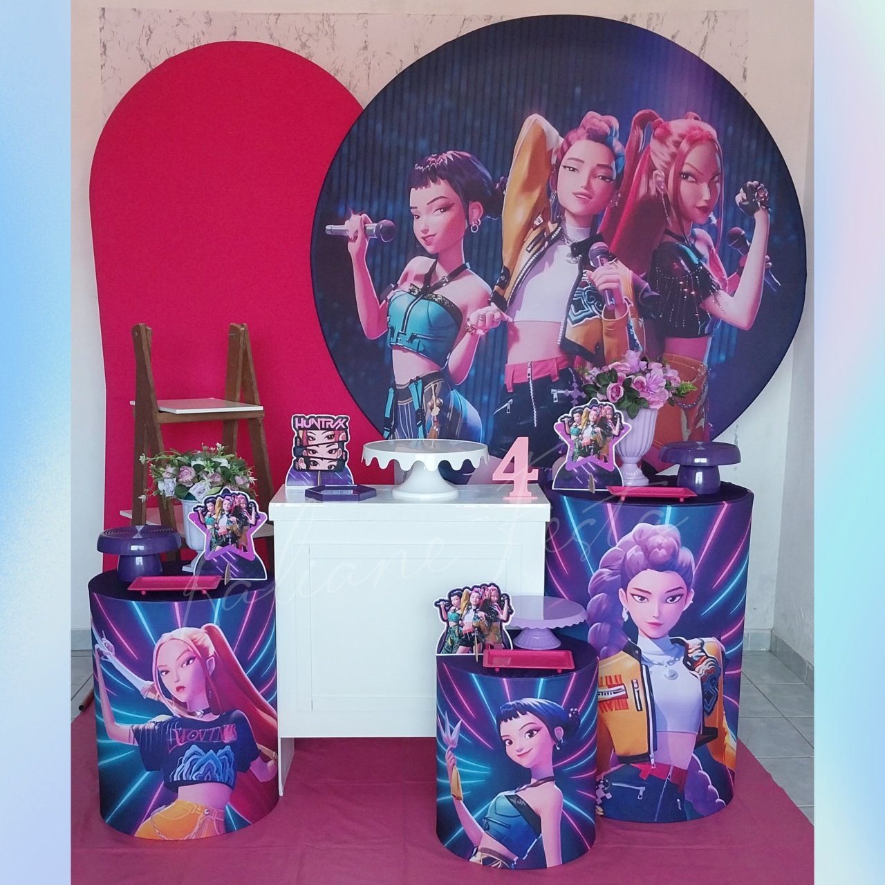  Kpop Huntrix - Kit Diamante - Kaliane Festa Pegue e Monte