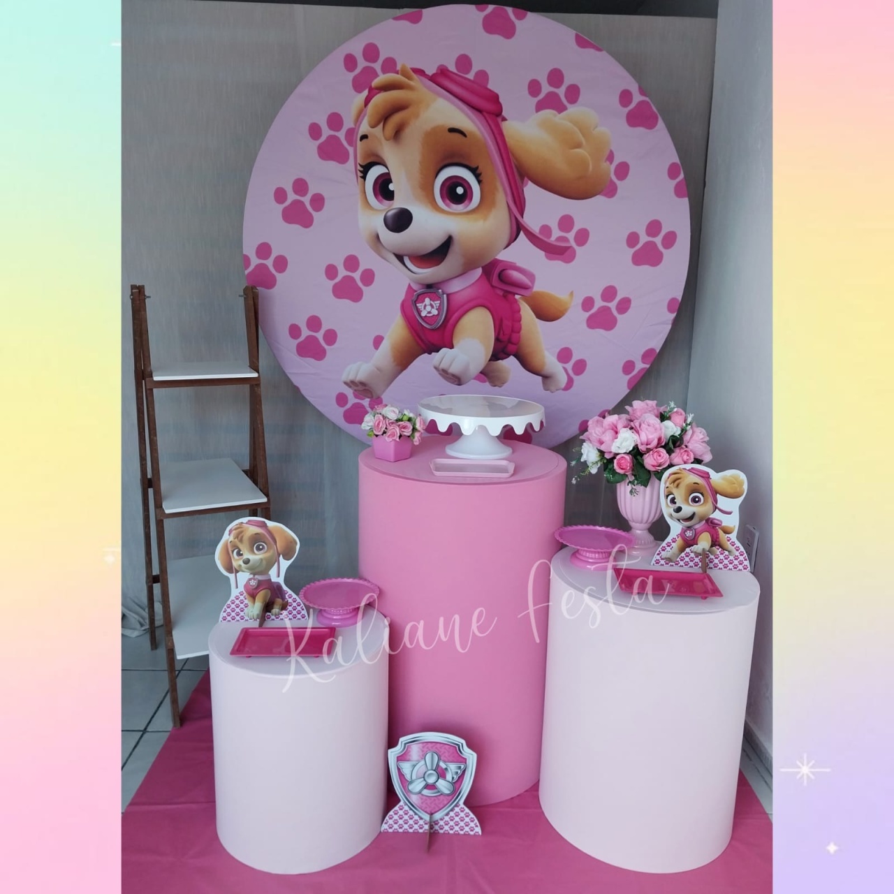 Skey da Patrulha Canina - Kit Prata (Cópia) - Kaliane Festa Pegue e Monte
