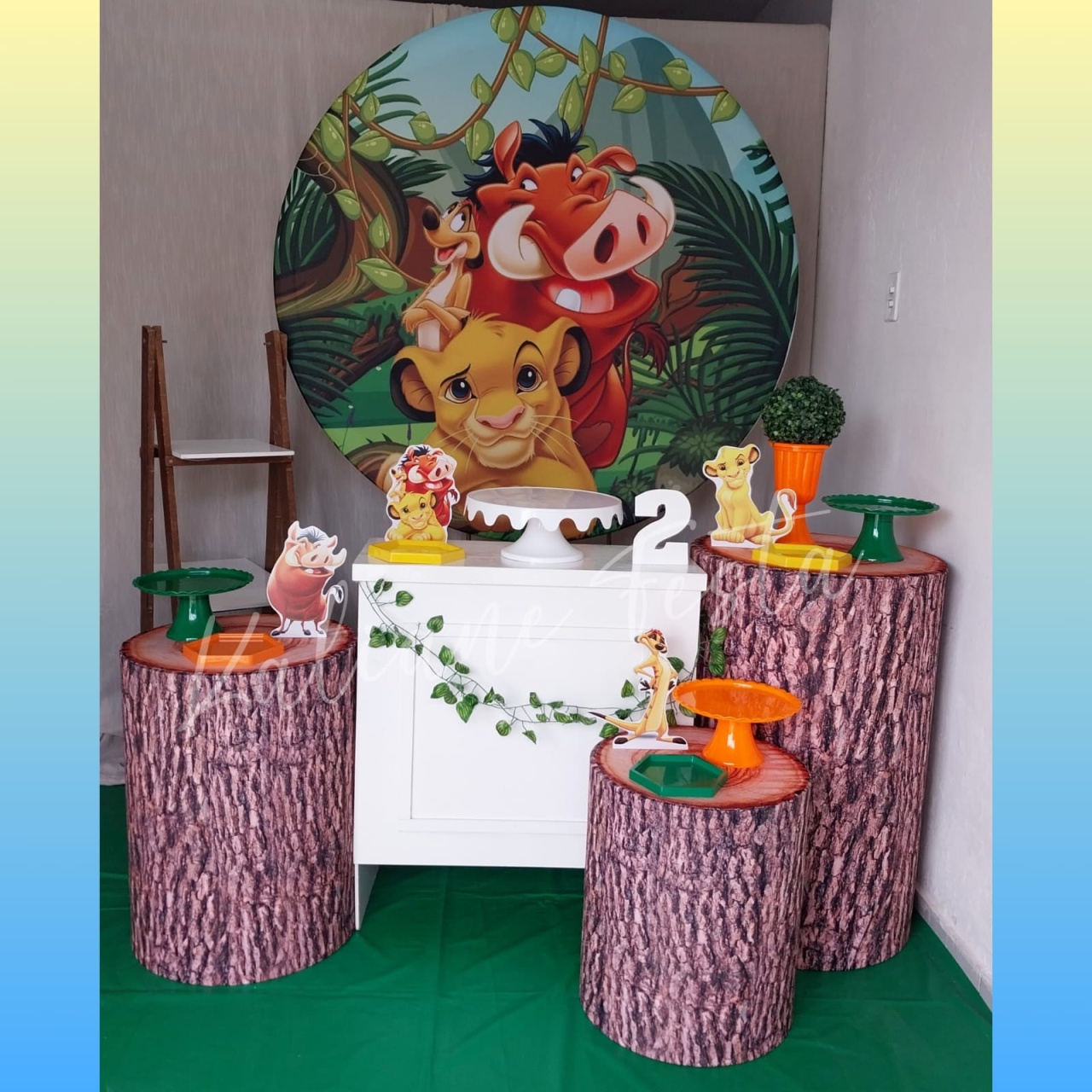 O Rei Leão 1  - Kit Ouro - Kaliane Festa Pegue e Monte