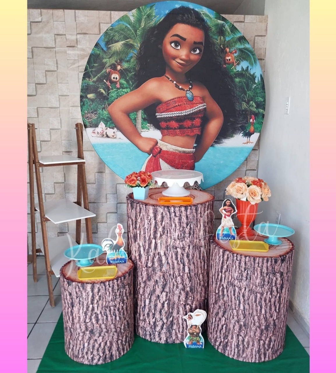  Moana - Kit Prata - Kaliane Festa Pegue e Monte