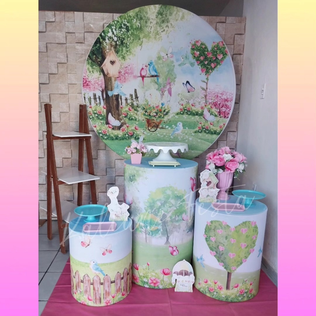 Jardim Encantado 2 - Kit Prata 2 - Kaliane Festa Pegue e Monte