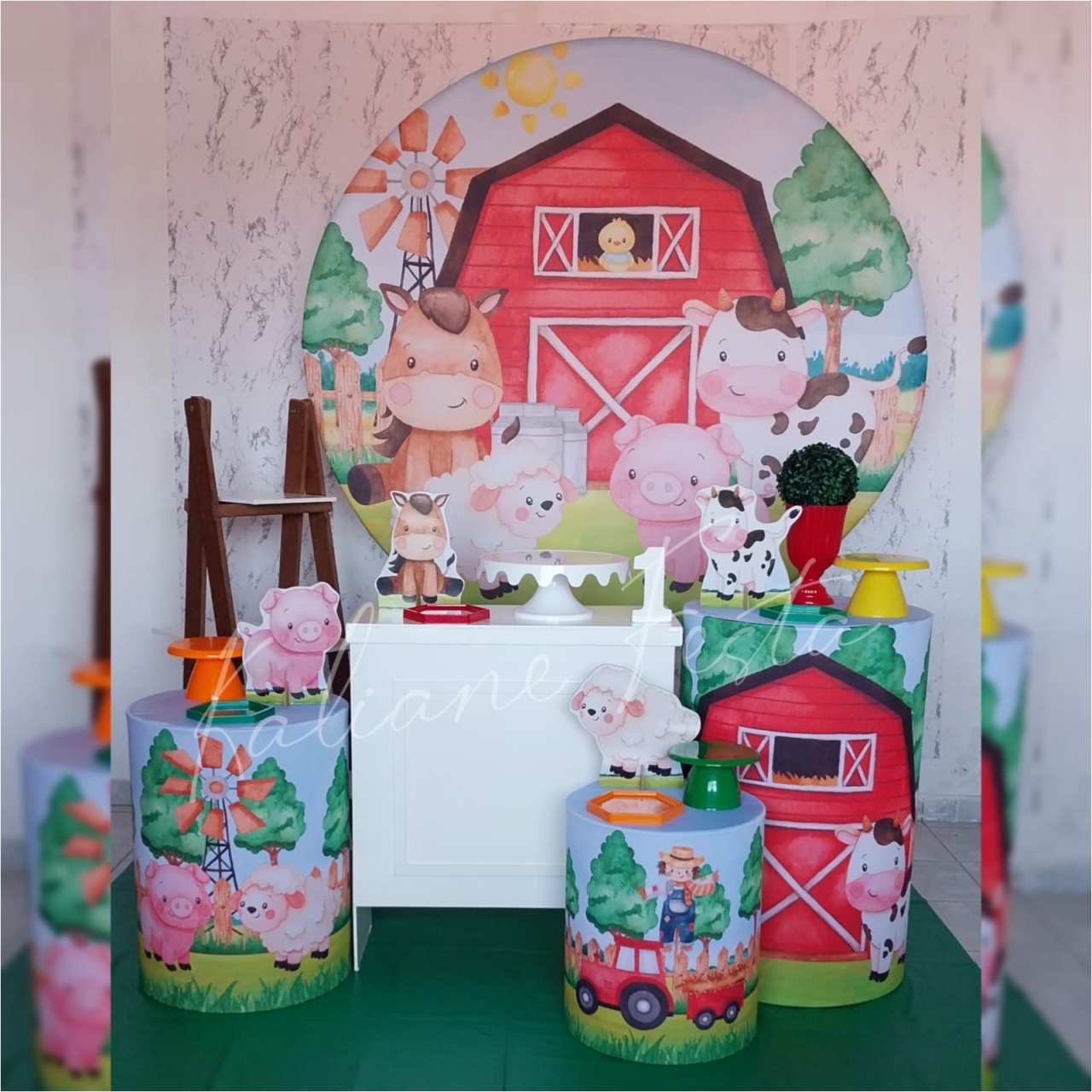 Fazendinha Menino - Kit Ouro - Kaliane Festa Pegue e Monte