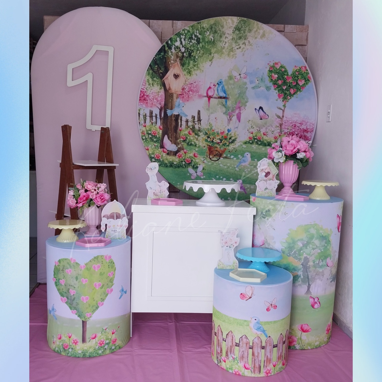  Jardim Encantado 2 - Kit Diamante Com Numeração - Kaliane Festa Pegue e Monte