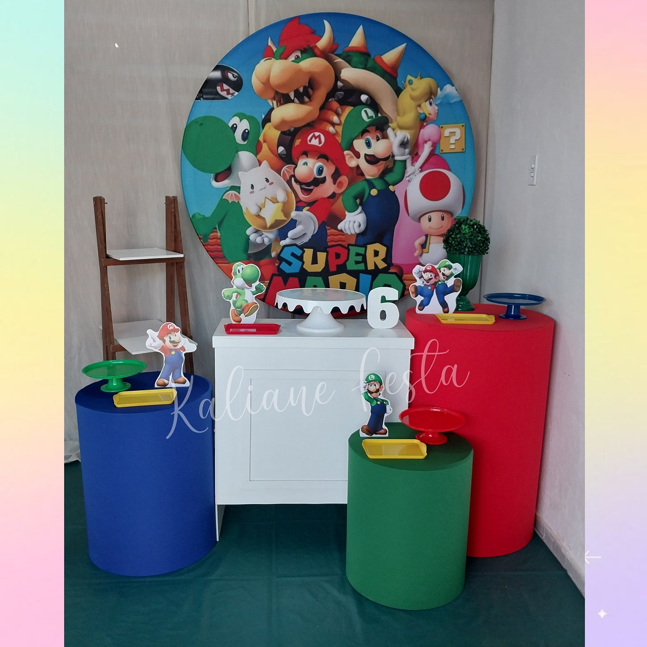  Super Mario - Kit Ouro - Kaliane Festa Pegue e Monte