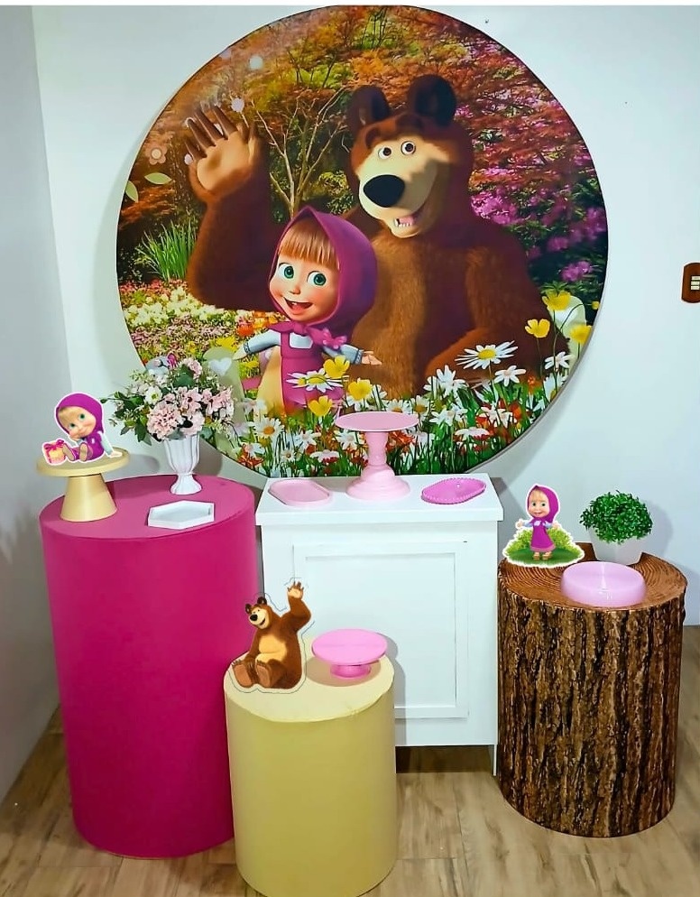 Kit Masha E O Urso  Medio - Guaiba Pegue e Monte 