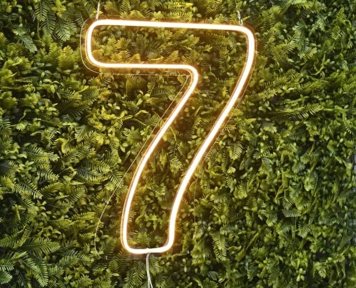 Numero 7 Led   - Guaiba Pegue e Monte 