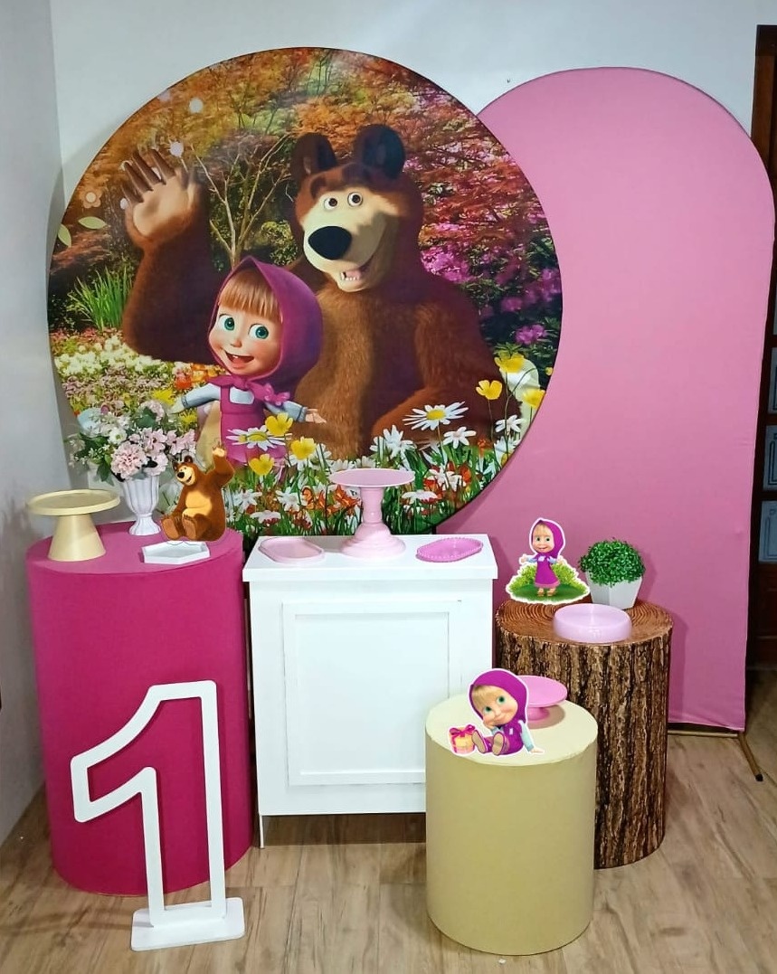 Kit Masha E O Urso Completo - Guaiba Pegue e Monte 