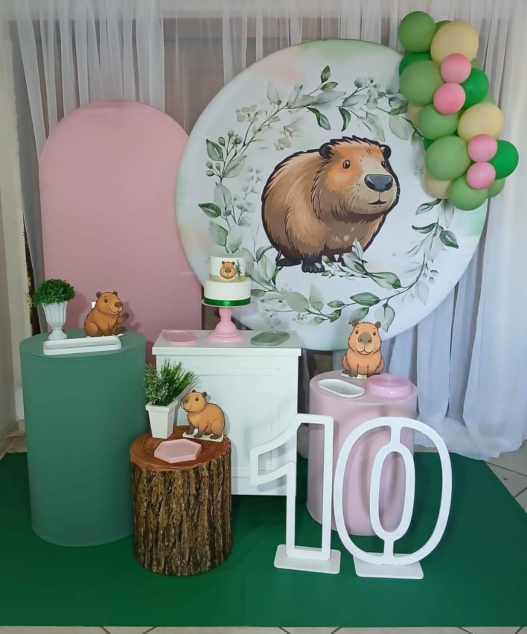 Kit Capivara Completo  Rosa - Guaiba Pegue e Monte 
