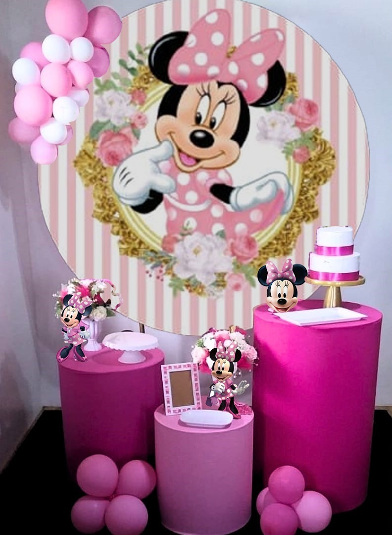 Kit Minie Rosa  Realeza Compacto - Guaiba Pegue e Monte 