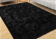 Tapete Preto Pelucia - Guaiba Pegue e Monte 
