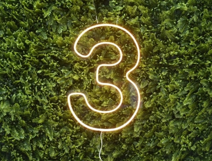 Numero 3 Led   - Guaiba Pegue e Monte 