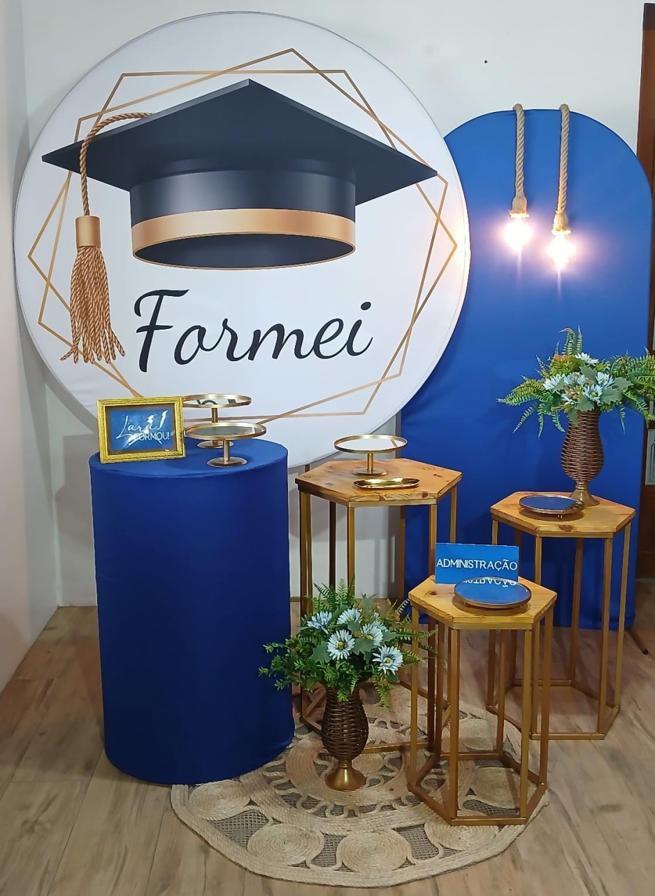 Composição Formatura Dois Painéis Com Luz - Guaiba Pegue e Monte 