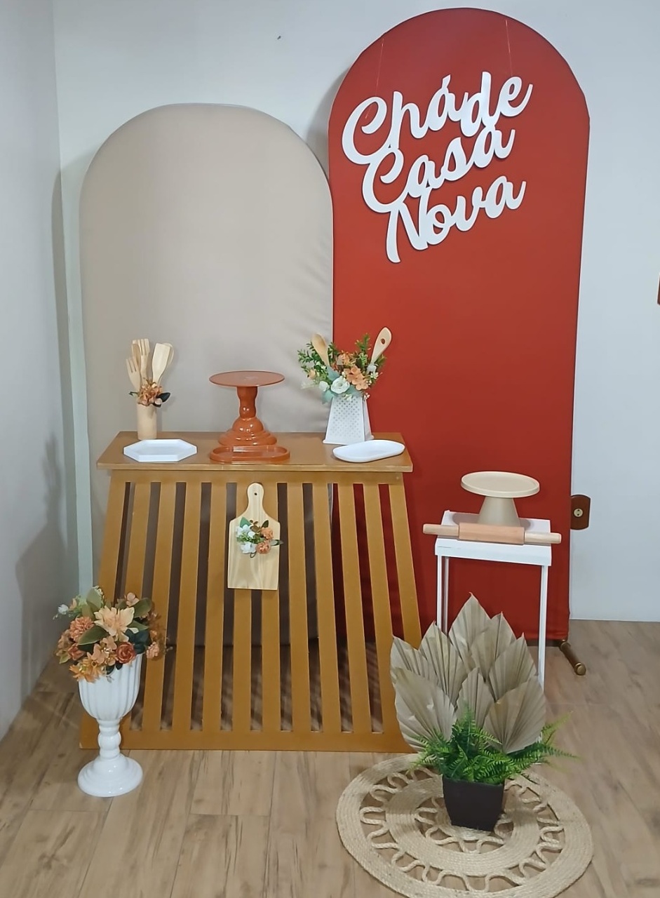  Composição  Chá de Casa Nova Bege E Terracota - Guaiba Pegue e Monte 