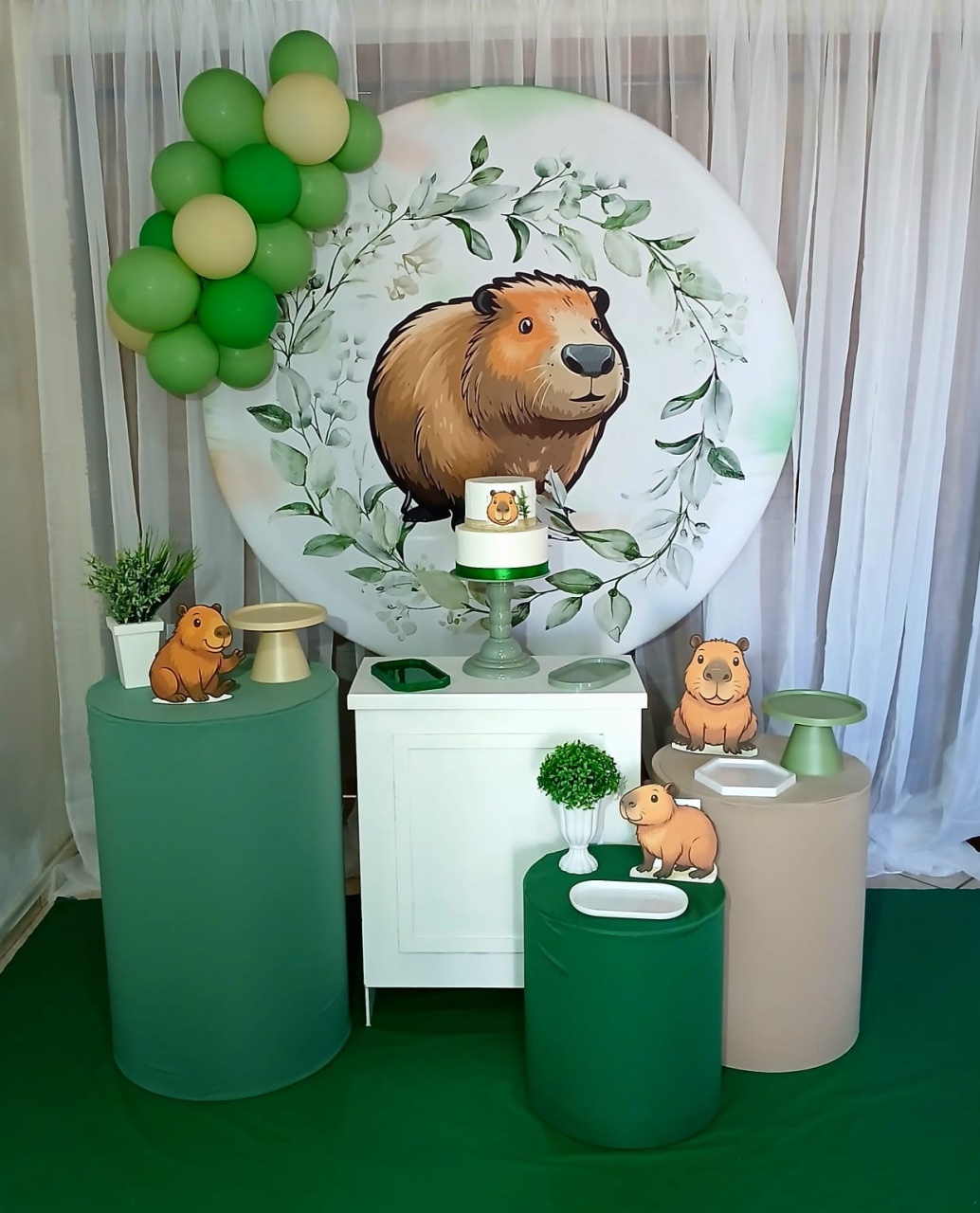 Kit Capivara Médio  - Bege - Guaiba Pegue e Monte 