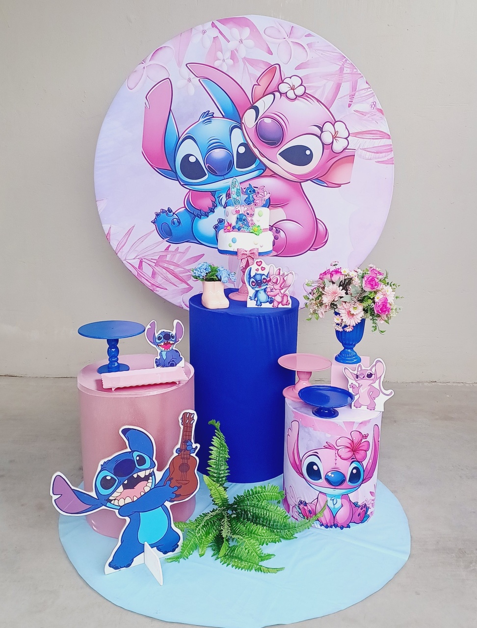 Kit Esmeralda Stitch Angel - FuzarkaFestas